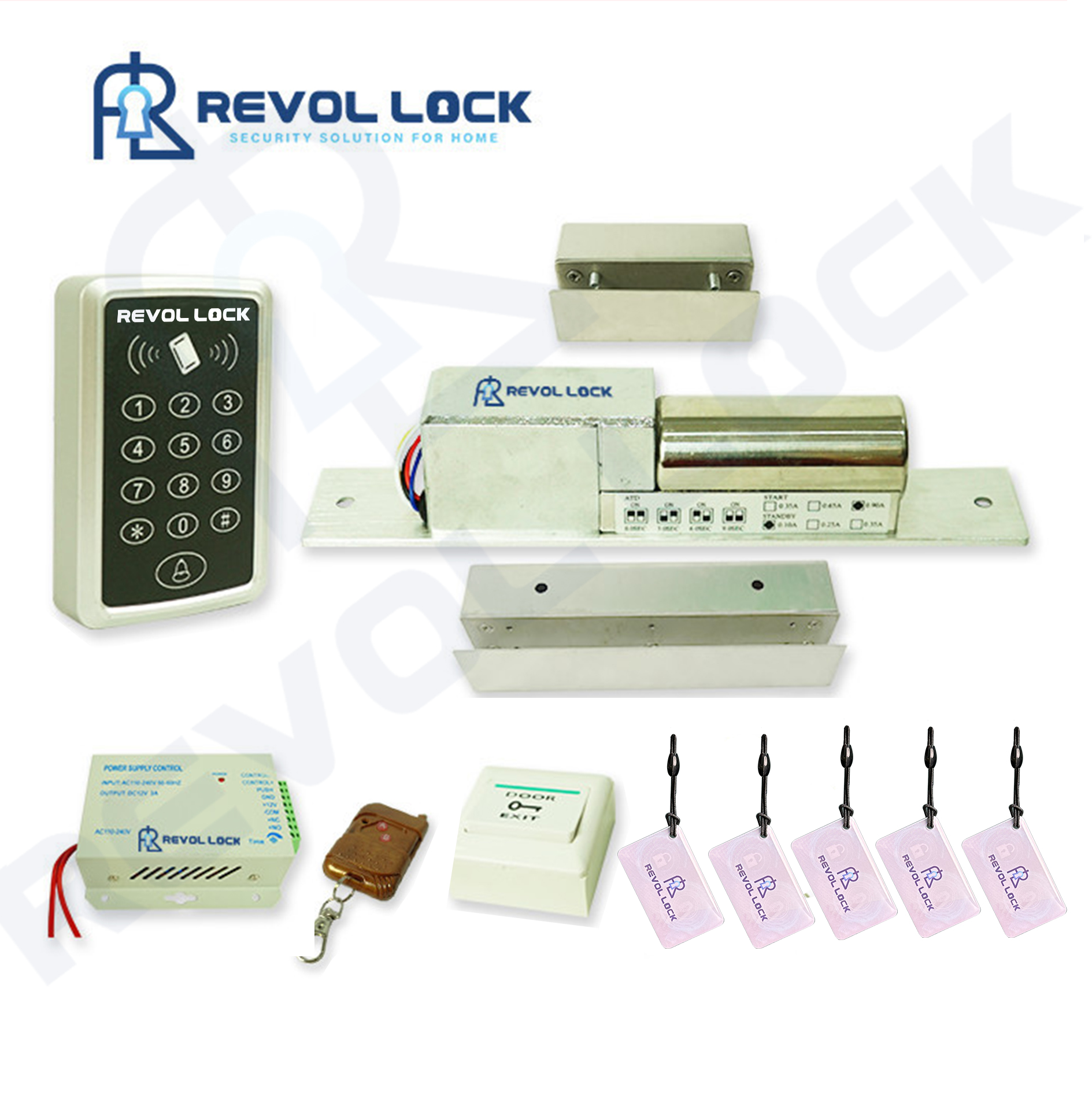Khóa cổng thẻ từ Revol Lock BASIC-RV4 Khóa cổng thẻ từ Revol Lock BASIC-RV4